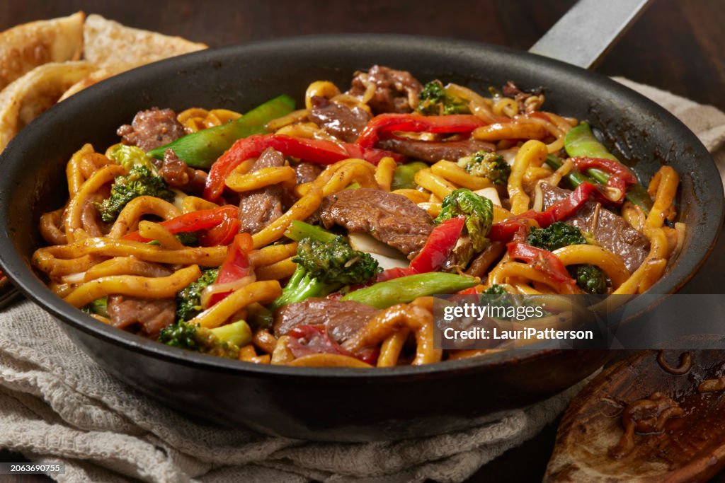 Pepper Beef and Noodle Stir Fry