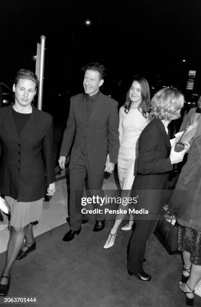 Lyle Lovett , April Kimble , and guests attend the local premiere of "Cookie's Fortune" at Cineplex Odeon Showcase Cinemas in Los Angeles,...