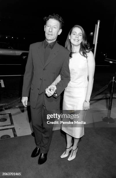 Lyle Lovett and April Kimble attend the local premiere of "Cookie's Fortune" at Cineplex Odeon Showcase Cinemas in Los Angeles, California, on March...