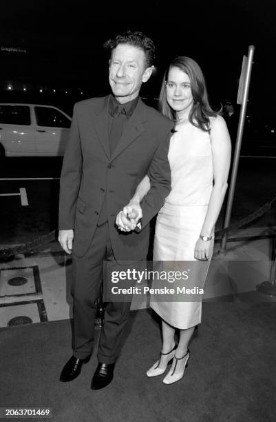 Lyle Lovett and April Kimble attend the local premiere of "Cookie's Fortune" at Cineplex Odeon Showcase Cinemas in Los Angeles, California, on March...