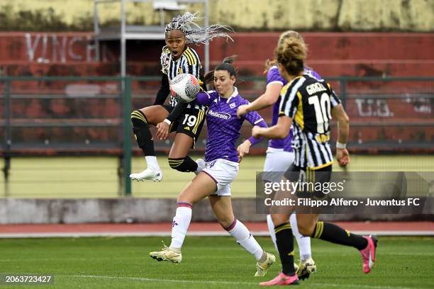 Lindsey Thomas of Juventus during the Women Coppa Italia match between Juventus and Fiorentina on March 09, 2024 in Biella, Italy.