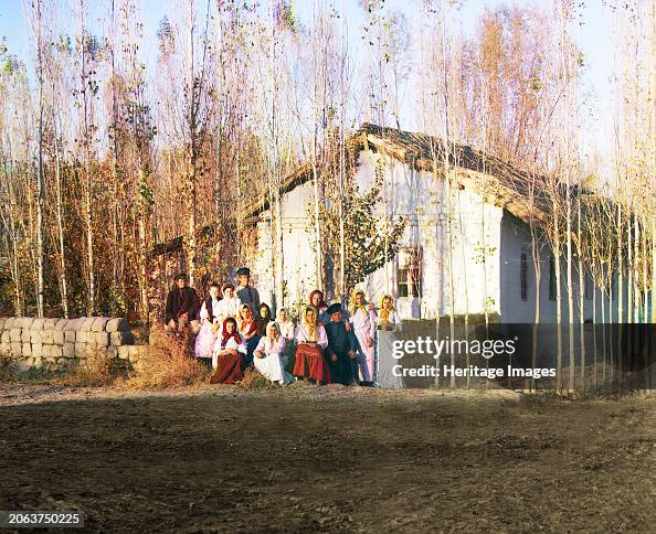 Migrant Farmstead In The Settlement Of Nadezhdinsk With A Group Of Peasants...