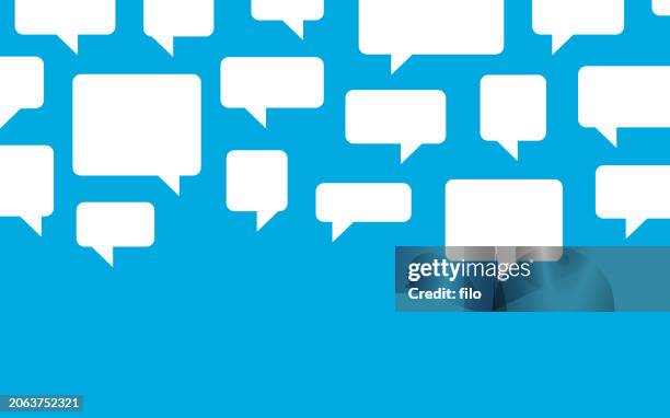 speech bubble talking conversation chatting teamwork background - speech therapy stock illustrations