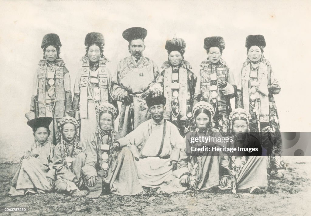A Group Of Buryats And Buryat Women From The Selenga District