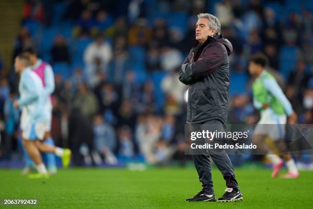 Juanma Lillo, assistant coach of Manchester City before the UEFA Champions League 2023/24 round of 16 second leg match between Manchester City and...