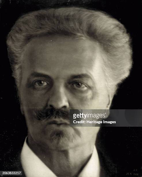 Portrait of August Strindberg, 1908. Creator: Herman Andersson.