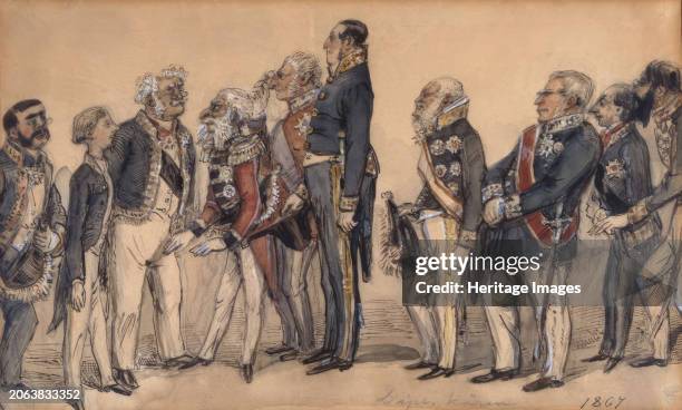 The Diplomatic Corps 1867. Creator: Fritz von Dardel.