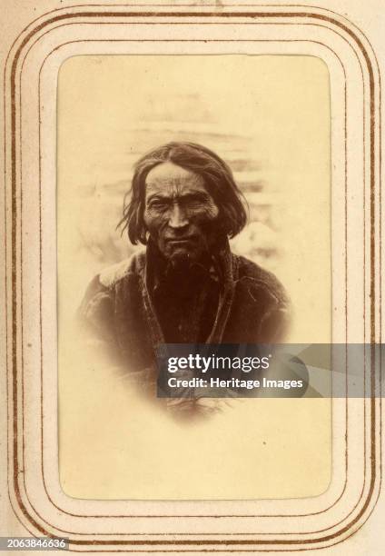 Portrait of Amund Nilsson Länta, 70 years old, Sirka's Sami village, 1868. From Lotten von Düben's photo album with motifs from the ethnological...