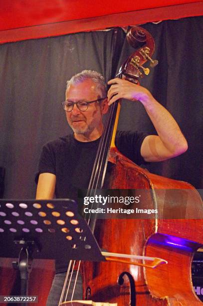 Liran Conran, Guido Spannocchi Quartet, Verdict Jazz Club, Brighton, East Sussex, Sept 2023. Creator: Brian O'Connor.