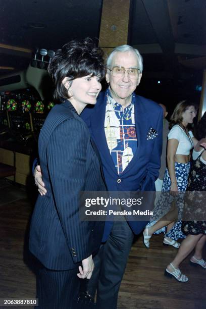 Pam Hurn and Ed McMahon attend the "Race to Erase MS" benefit fashion show at the Hard Rock Hotel and Casino in Las Vegas, Nevada, on May 22, 1999.