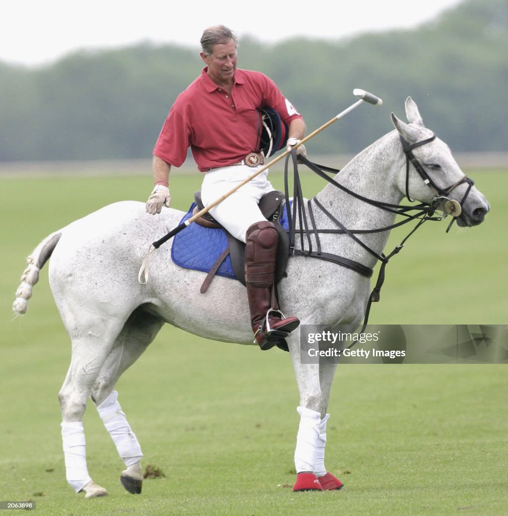 Prince Charles Plays Polo At Beaufort