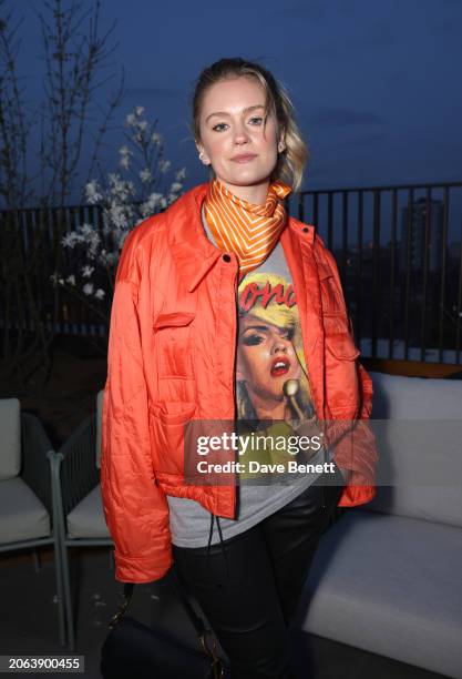 Alicia Agneson attends the launch of The Arc EC1, a Ghelamco building, on March 06, 2024 in London, England.