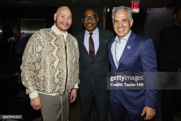 Fat Joe, Yebbie Watkins, and Jake Perry attend the Power to the Patients Foo Fighters concert advocating for healthcare price transparency at The...