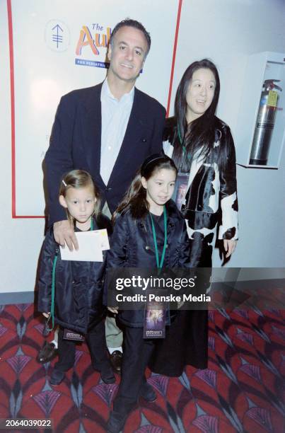 Arthur P. Becker, Vera Wang, Cecilia Becker, and Josephine Becker attend a charity screening of "Star Wars: Episode I—The Phantom Menace,"...