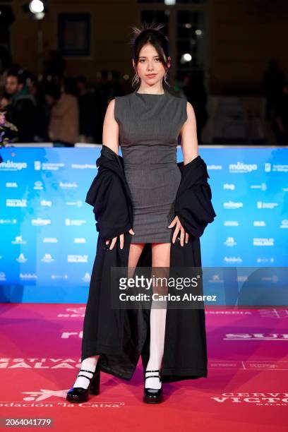Ana de Alva attends the 'El Hombre Bueno' premiere during the Malaga Film Festival 2024 at Cervantes Theater on March 06, 2024 in Malaga, Spain.