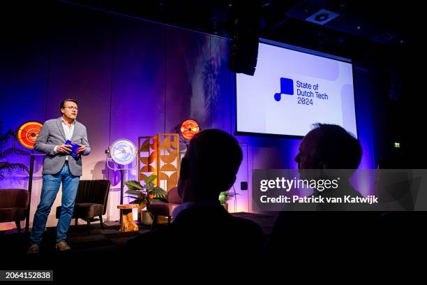 Prince Constantijn of The Netherlands presents the report on the state of Dutch tech reporting on progress and areas for improvement in tech in the...