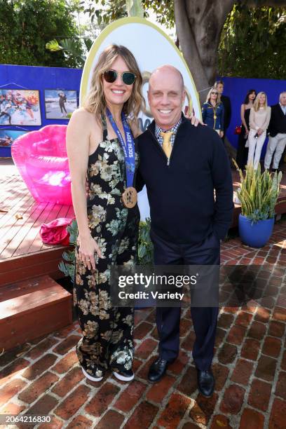 Amy Purdy and Scott Hamilton at the 11th Annual Gold Meets Golden 2024 Celebration held at the Résidence de France on March 9, 2024 in Beverly Hills,...