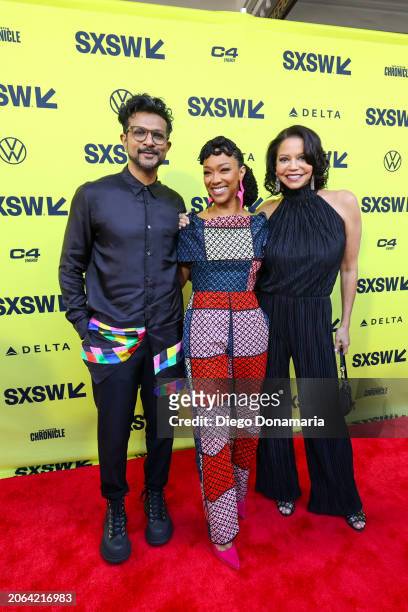 Utkarsh Ambudkar, Sonequa Martin-Green and Gloria Reuben at the "My Dead Friend Zoe" Premiere as part of SXSW 2024 Conference and Festivals held at...
