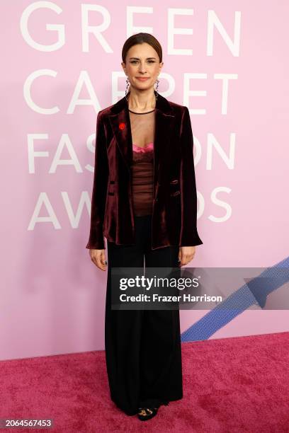 Livia Giuggioli Firth attends the 2024 Green Carpet Fashion Awards at 1 Hotel West Hollywood on March 06, 2024 in West Hollywood, California.