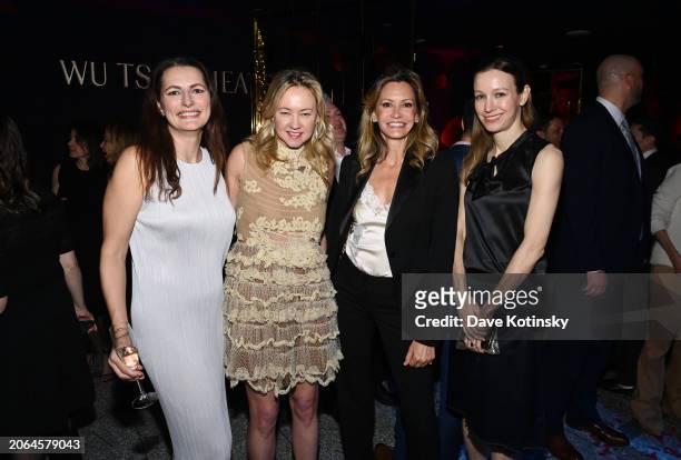 Guest, Anna Nikolayevsky, Ulla Parker, and Helena Suric attend the Lincoln Center's Alternative Investment Industry Gala at David Geffen Hall on...