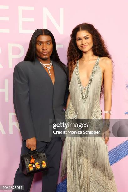 Law Roach and Zendaya attend the 2024 Green Carpet Fashion Awards at 1 Hotel West Hollywood on March 06, 2024 in West Hollywood, California.