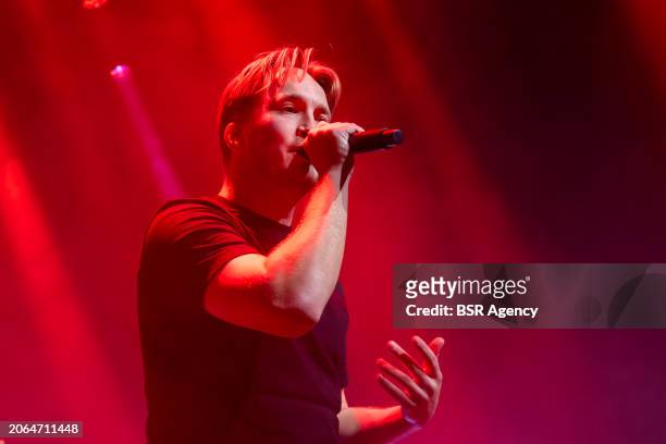 Snelle performs live during his club tour Twenty-eight at Poppodium NOBEL on 9 March, 2024 in Leiden, Netherlands.