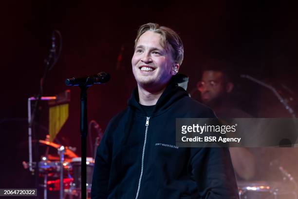 Snelle performs live during his club tour Twenty-eight at Poppodium NOBEL on 9 March, 2024 in Leiden, Netherlands.