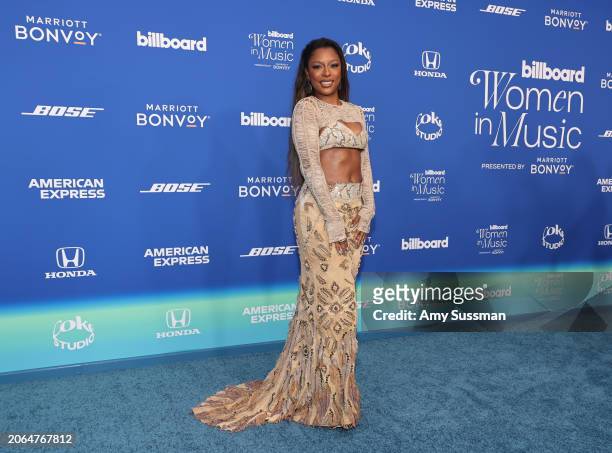 Victoria Monét attends the 2024 Billboard Women In Music at YouTube Theater on March 06, 2024 in Inglewood, California.
