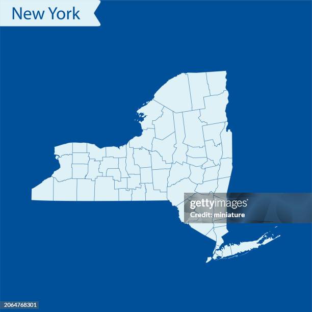 karte von new york - bundesstaat new york stock-grafiken, -clipart, -cartoons und -symbole