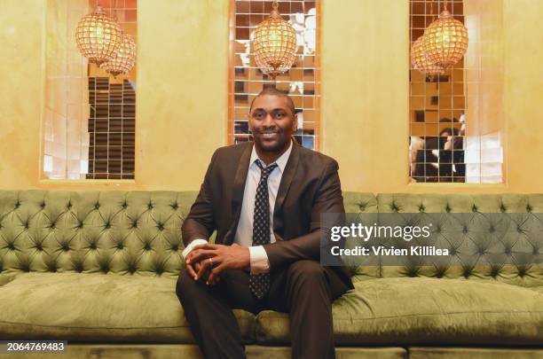 Meta World Peace attends the HollyShorts Oscar nominees cocktail party at Avalon Hollywood & Bardot on March 05, 2024 in Los Angeles, California.