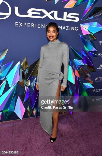 Gabrielle Union attends Uptown x Lexus Honors Hollywood at Sunset Room Hollywood on March 06, 2024 in Los Angeles, California.