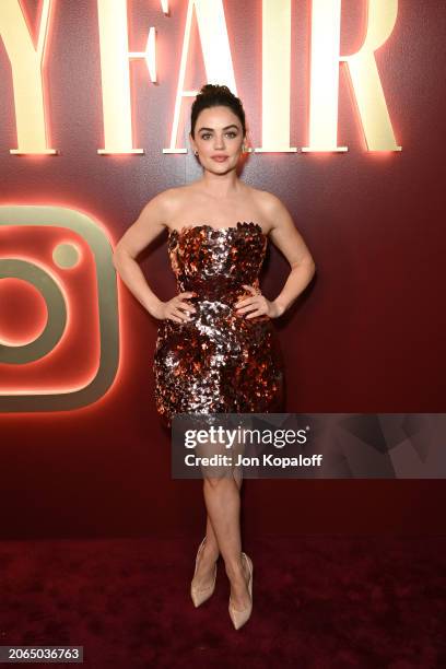 Lucy Hale attends Vanities: A Night For Young Hollywood hosted by Vanity Fair and Instagram at Bar Marmont on March 06, 2024 in Los Angeles,...