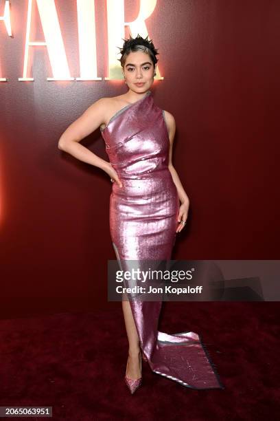 Auli'i Cravalho attends Vanities: A Night For Young Hollywood hosted by Vanity Fair and Instagram at Bar Marmont on March 06, 2024 in Los Angeles,...