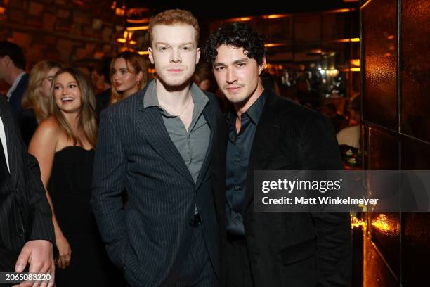 Cameron Monaghan and Gavin Leatherwood attend as Vanity Fair and Instagram Celebrate Vanities: A Night for Young Hollywood at Bar Marmont on March...