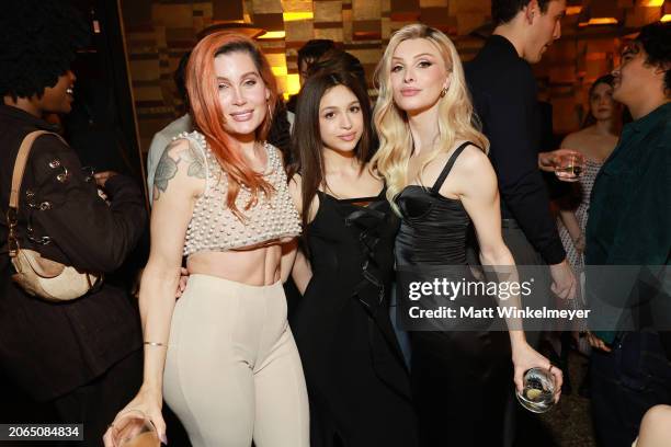 Trace Lysette, Josie Totah, and Dylan Mulvaney attend as Vanity Fair and Instagram Celebrate Vanities: A Night for Young Hollywood at Bar Marmont on...