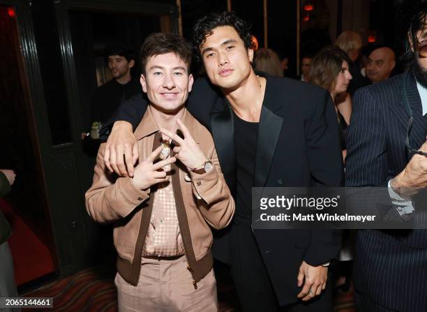 Barry Keoghan and Charles Melton attend as Vanity Fair and Instagram Celebrate Vanities: A Night for Young Hollywood at Bar Marmont on March 06, 2024...