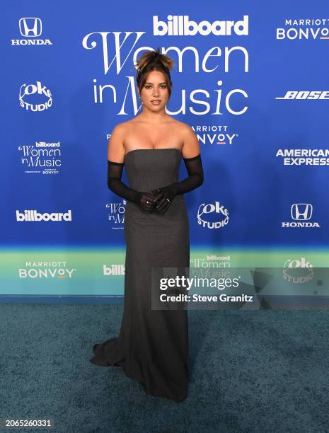 Mackenzie Ziegler arrives at the 2024 Billboard Women In Music at YouTube Theater on March 06, 2024 in Inglewood, California.