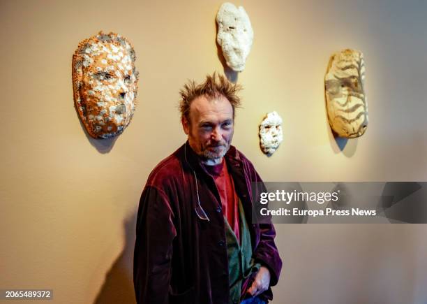 Artist Miquel Barcelo during the presentation of his exhibition 'Barcelo. Ceramiques: Tots som Grecs', at La Pedrera, on March 7 in Barcelona,...