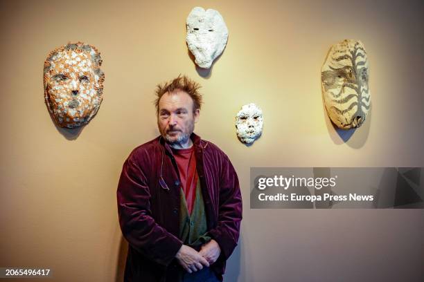 Artist Miquel Barcelo during the presentation of his exhibition 'Barcelo. Ceramiques: Tots som Grecs', at La Pedrera, on March 7 in Barcelona,...