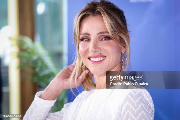 Spanish actress Elsa Pataky presents the Gioseppo Collection at Hotel Bless on March 07, 2024 in Madrid, Spain.