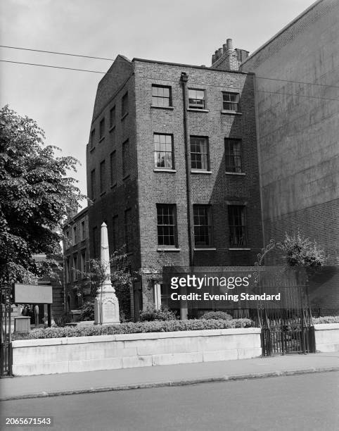 The former home of English cleric John Wesley, a Georgian townhouse in Islington, London, July 28th 1953.