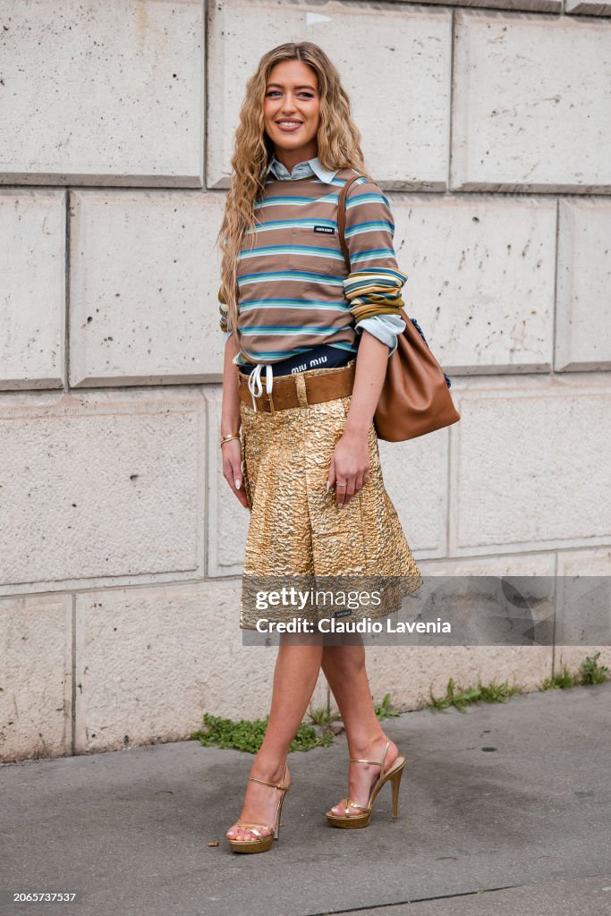 Street Style - Paris Fashion Week - Womenswear Fall/Winter 2024/2025 - Day Nine