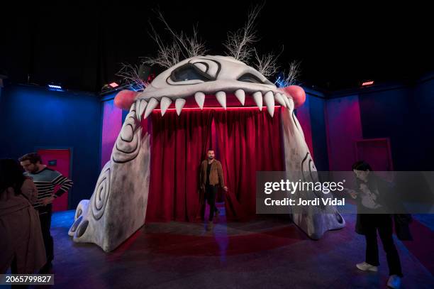 General view of Tim Burton's Labyrinth Presentation at Palau Victòria Eugènia on March 07, 2024 in Barcelona, Spain.