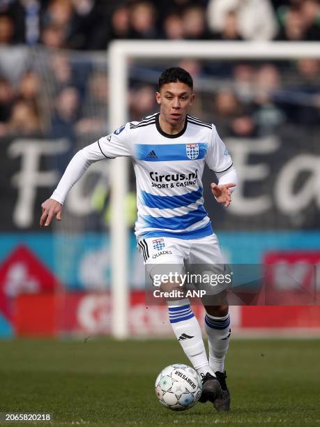 Filip Krastev of PEC Zwolle during the Dutch Eredivisie match between PEC Zwolle and FC Volendam at the MAC3Park stadium on March 10, 2024 in Zwolle,...