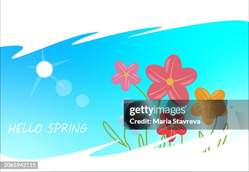 Hey Spring Hello Spring High-Res Vector Graphic - Getty Images