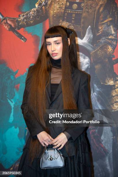 American actress Alexa Nikolas at the photocall of series The World of Shgun on Disney+. Milano , February 29th, 2024