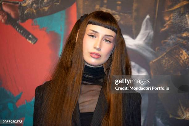 American actress Alexa Nikolas at the photocall of series The World of Shgun on Disney+. Milano , February 29th, 2024