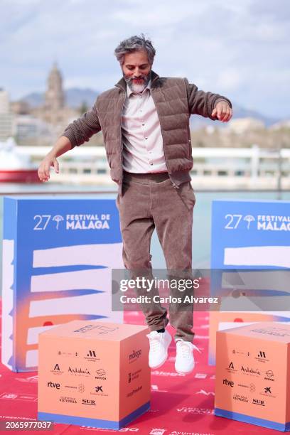 Joaquín Furriel attends the 'Descansar en Paz' photocall during the Malaga Film Festival 2024 at the Muelle 1 on March 07, 2024 in Malaga, Spain.