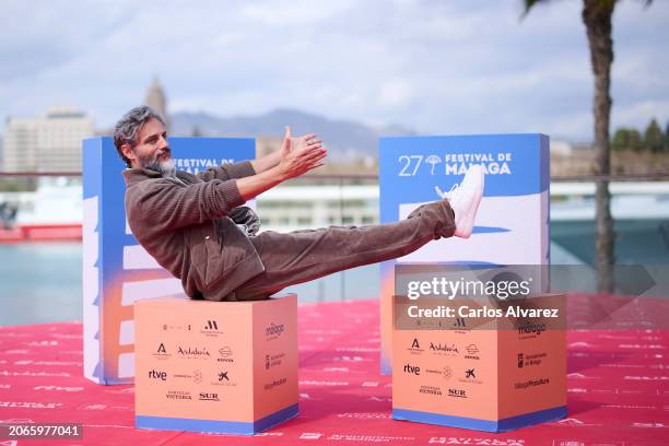 Joaquín Furriel attends the 'Descansar en Paz' photocall during the Malaga Film Festival 2024 at the Muelle 1 on March 07, 2024 in Malaga, Spain.