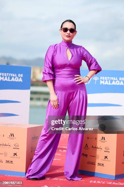 Lali Gonzálezattends the 'Descansar en Paz' photocall during the Malaga Film Festival 2024 at the Muelle 1 on March 07, 2024 in Malaga, Spain.